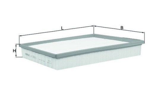 Air Filter LX 935/2 Mahle, Image 2