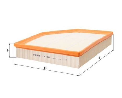 Air Filter LX 944 Mahle, Image 3