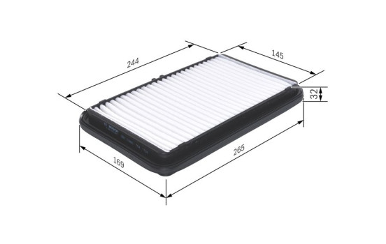 Air Filter S0001 Bosch, Image 2