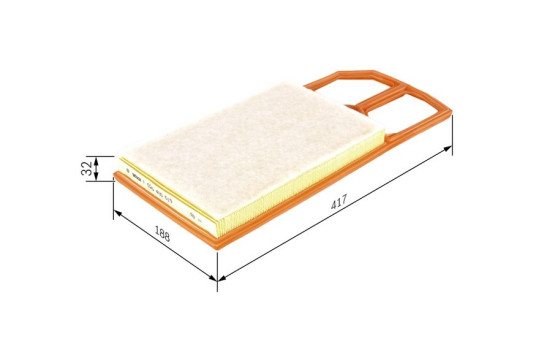 Air Filter S0019 Bosch, Image 2