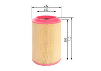 Air filter S0073 Bosch