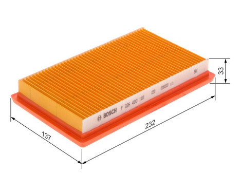 Air Filter S0101 Bosch, Image 2
