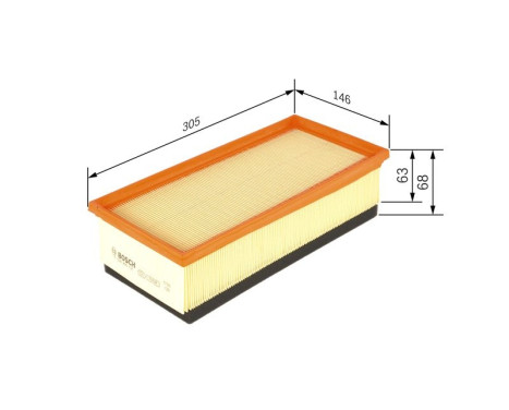 Air Filter S0121 Bosch, Image 2