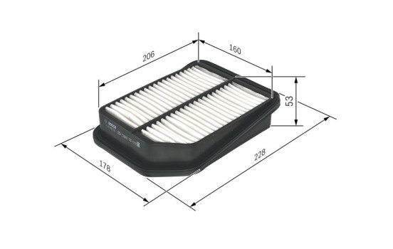Air Filter S0125 Bosch, Image 2