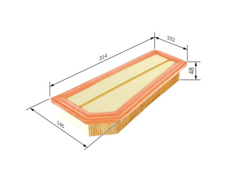 Air Filter S0134 Bosch, Image 2