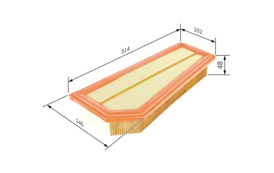 Air Filter S0134 Bosch, Image 2