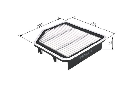 Air Filter S0192 Bosch, Image 2