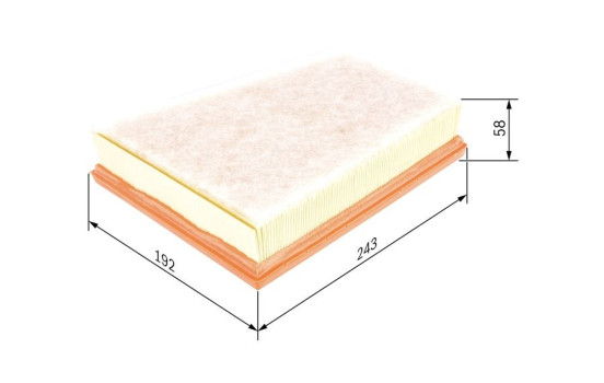 Air Filter S0250 Bosch, Image 2