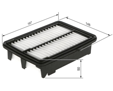 Air Filter S0384 Bosch, Image 3