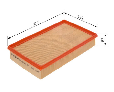 Air Filter S0434 Bosch, Image 5