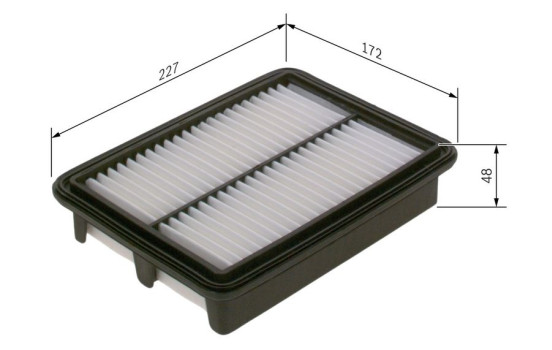 Air Filter S0457 Bosch, Image 2