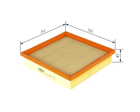 Air Filter S0464 Bosch, Image 2