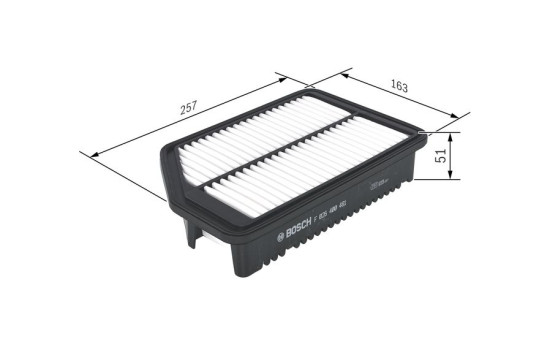 Air Filter S0481 Bosch, Image 2