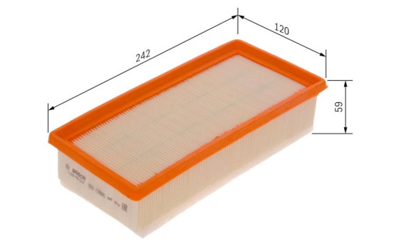 Air Filter S0510 Bosch, Image 2