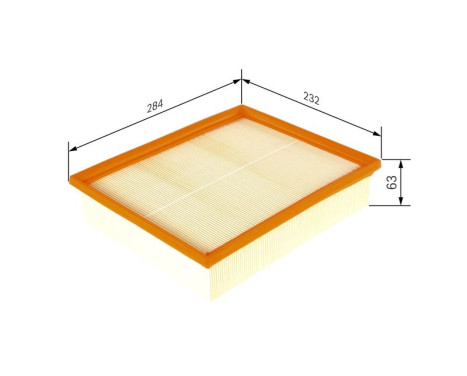 Air Filter S0555 Bosch, Image 2