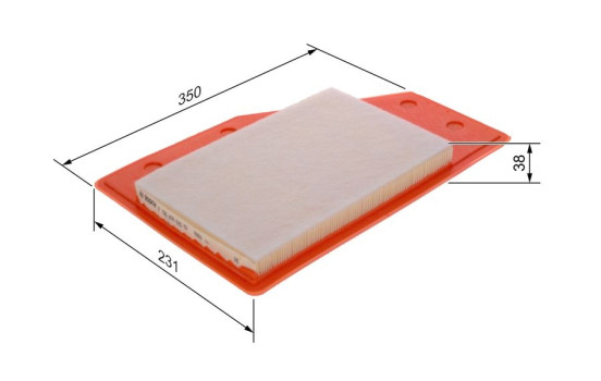 Air filter S0635 Bosch, Image 5
