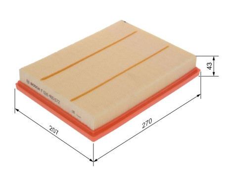 Air filter S0672 Bosch, Image 5