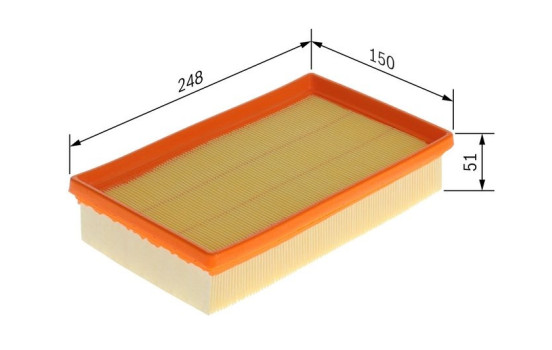 Air filter S0855 Bosch, Image 4