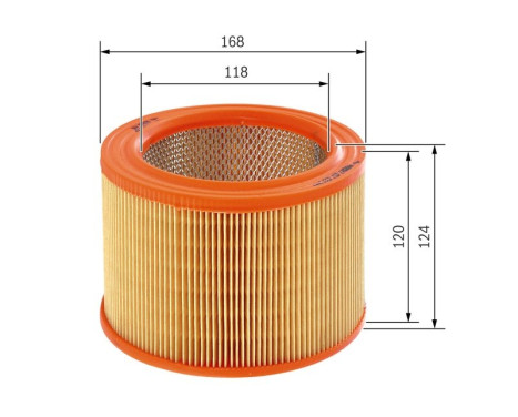 Air Filter S3544 Bosch, Image 2