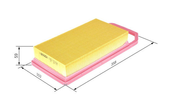 Air Filter S3591 Bosch, Image 2