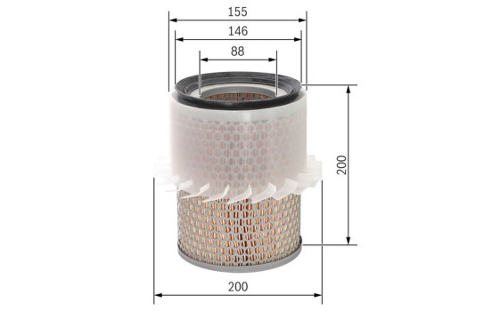 Air Filter S9186 Bosch