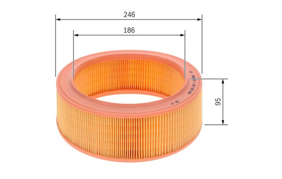 Air Filter S9845 Bosch, Image 6