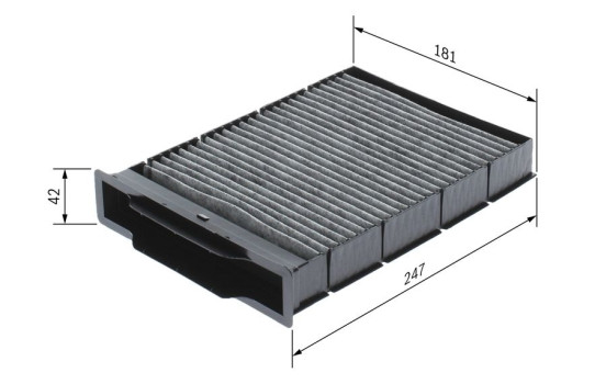 Filter, interior air R2393 Bosch, Image 5