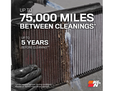 K&N replacement filter suitable for Audi, Cupra, Seat, Skoda, Volkswagen 1.5L Hybrid (33-3190) K&N, Image 7