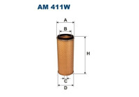 Secondary filter AM 411W Filtron