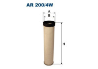 Secondary filter AR 200/4W Filtron