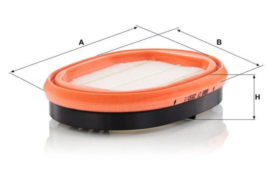 Secondary filter CF 2550/1 MANN-FILTER, Image 2