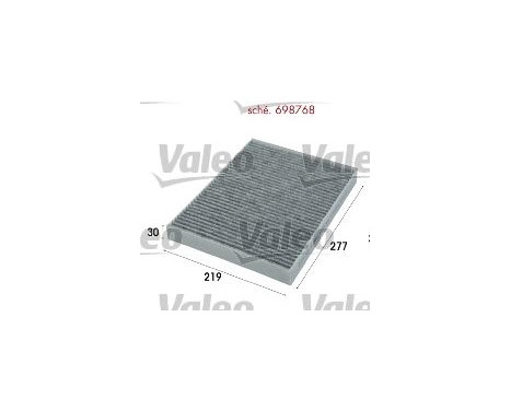 Cabin filter 698768 Valeo