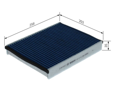 Cabin filter A8638 Bosch, Image 5