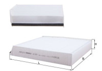 Cabin filter LA 879 Mahle