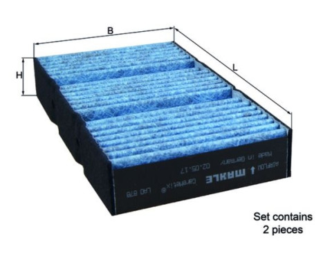 Cabin filter LAO 878/S Mahle