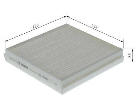 Cabin filter M5163 Bosch, Image 6