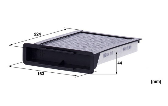 Filter, cabin air filter adsotop CUK 2317 Mann, Image 5
