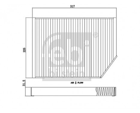 Filter, interior air 174437 FEBI