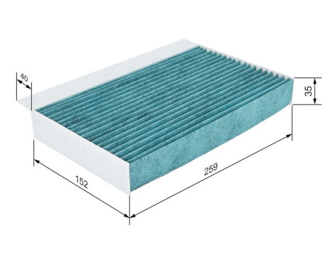 Filter, interior air + A8534 Bosch, Image 8