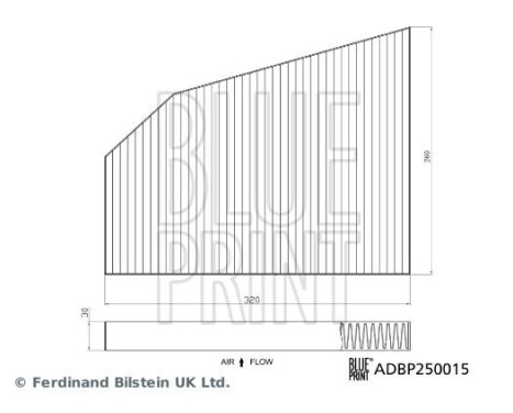 Filter, interior air ADBP250015 Blue Print, Image 3