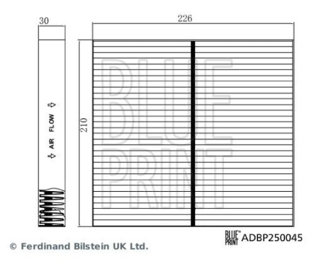 Filter, interior air ADBP250045 Blue Print, Image 2