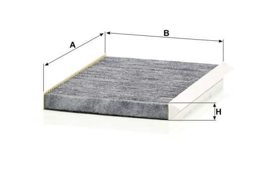 Filter, interior air adsotop CUK 2532 MANN-FILTER, Image 3