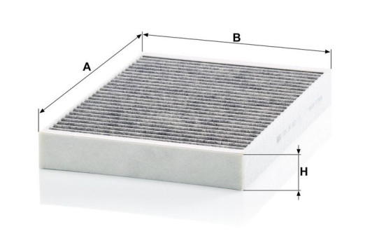 Filter, interior air adsotop CUK 34 003 Mann, Image 3