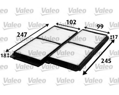 Filter, interior air CLIMFILTER COMFORT 715642 Valeo