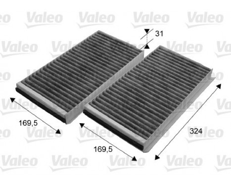 Filter, interior air CLIMFILTER PROTECT 698864 Valeo