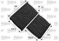 Filter, interior air CLIMFILTER PROTECT 715557 Valeo