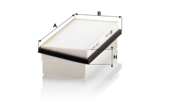 Filter, interior air CU 2224-2 MANN-FILTER, Image 3