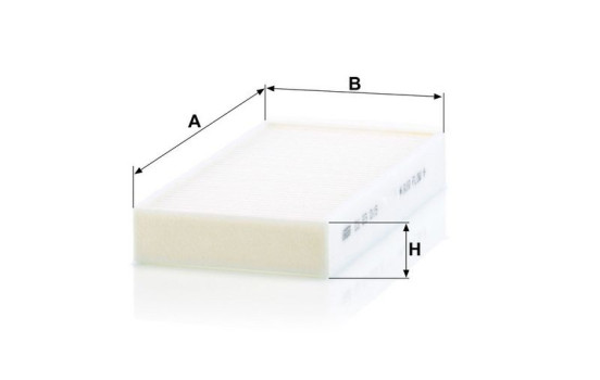 Filter, interior air CU 23 015-2 MANN-FILTER, Image 3