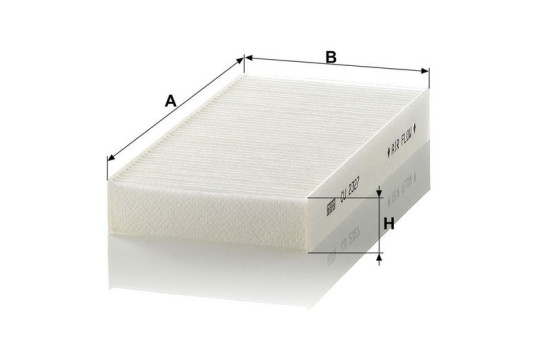Filter, interior air CU 2327-2 MANN-FILTER, Image 3