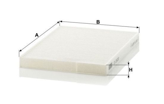 Filter, interior air CU 2620 Mann, Image 3